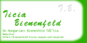 ticia bienenfeld business card